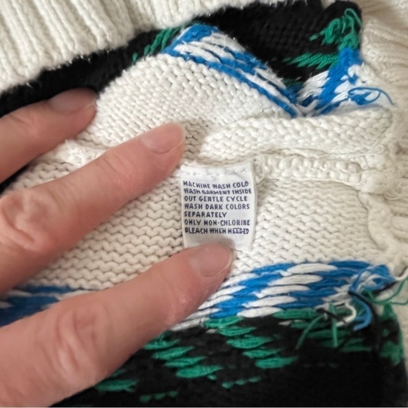 Vintage 80’s Arrow Criterion Striped 100% Cotton Men’s Sweater Sz. M - Picture 5 of 13